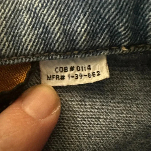 Vintage Baccini Denim Jacket, Size Medium. - Picture 5 of 8